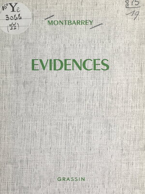 cover image of Évidences